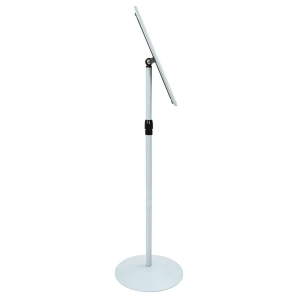 Поставка за плакат Сребрист 33 x 33 x 126 см PVC и стомана