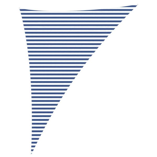 Слънчево платно за сянка Синьо и бяло 4 x 5 x 6,4 m