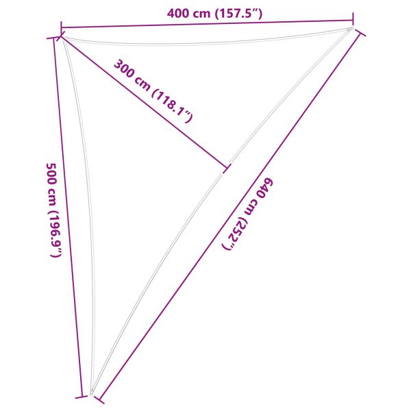 Слънчево платно за сянка Синьо и бяло 4 x 5 x 6,4 m