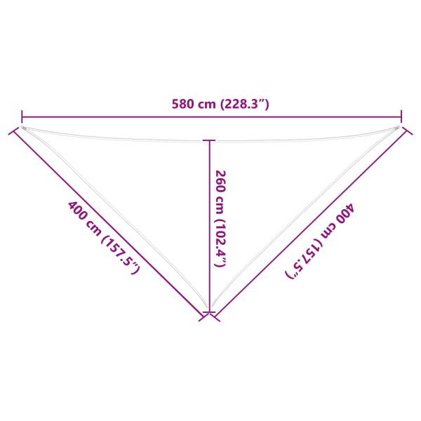 Слънчево платно за сянка Светлосив и бял 4 x 4 x 5,8 m