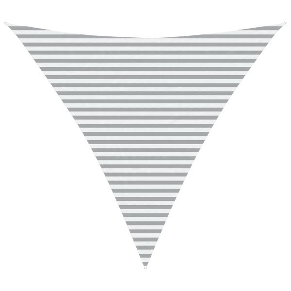 Слънчево платно за сянка Светлосив и бял 4,5 x 4,5 x 4,5 m