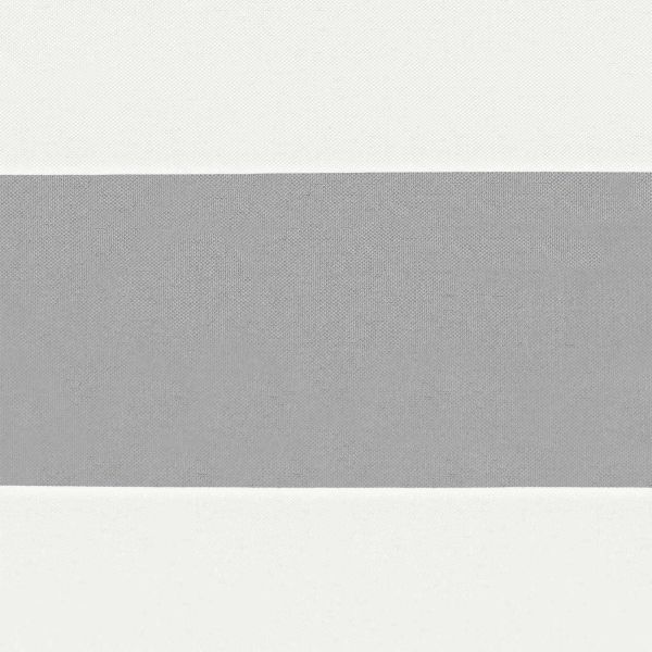 Слънчево платно за сянка Светлосив и бял 4 x 5 x 6,4 m