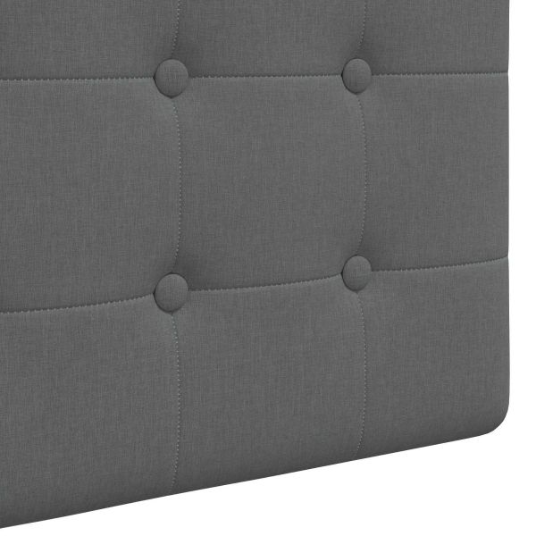 Табла за легло висяща Тъмен сив Текстил