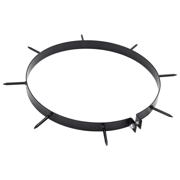 Клапа за Аератор за Трева с Спици 5 pcs Черен Ø 300 мм Желязо