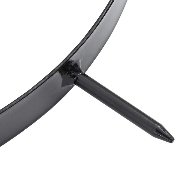 Клапа за Аератор за Трева с Спици 5 pcs Черен Ø 320 мм Желязо