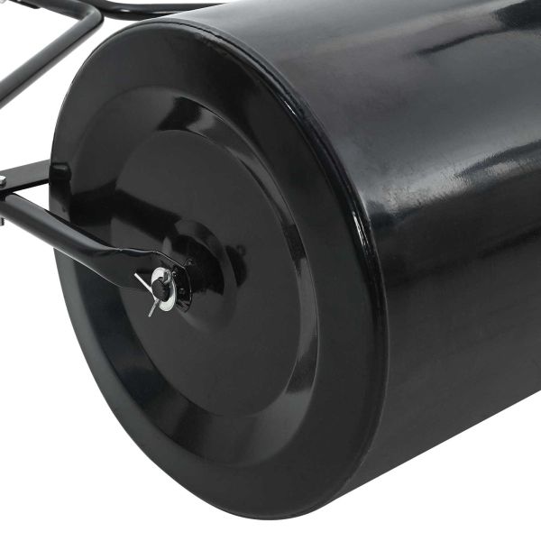 Градински ролер за тревни площи Черно 120 x 99 см Желязо