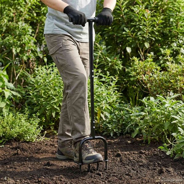 Инструмент за аерация на тревата Черен 95 x 27 см Пластмаса