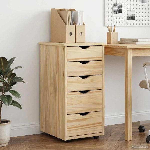 За шкафове Кафяво 34 x 39 x 61,5 см Солиден бор