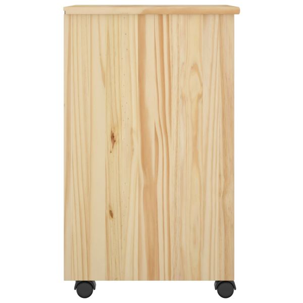 Плъзгащ кабинет Кафяво 34 x 39 x 65,5 cm Масивна боровина