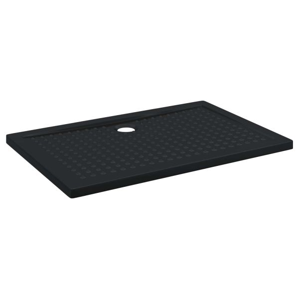 Основен трей за душ с точки Черен 120 x 80 x 4 см ABS