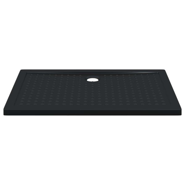 Основен трей за душ с точки Черен 120 x 80 x 4 см ABS