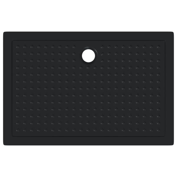 Основен трей за душ с точки Черен 120 x 80 x 4 см ABS