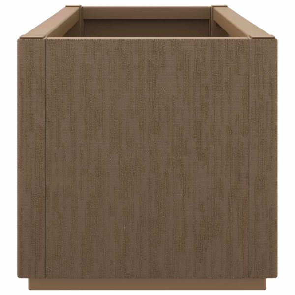 Кутия за цветя в градината Кафяво 80 x 36 x 35 см ПП