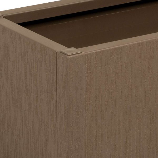 Кутия за цветя в градината Кафяво 80 x 36 x 35 см ПП