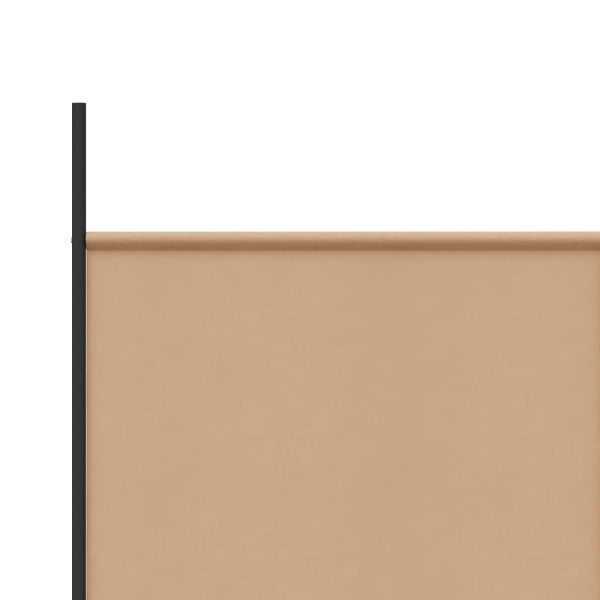 Делител за стая с 6 панела Бежово 300 x 220 cm Текстил