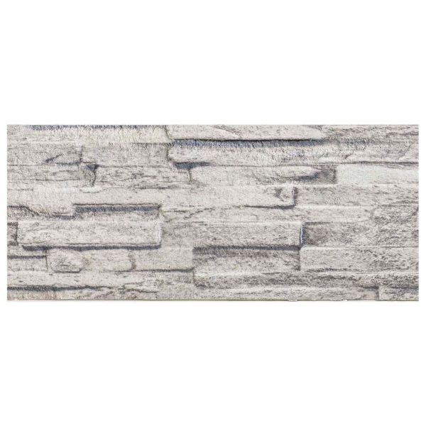 Стенни панели 10 pcs Светлосиво 100 x 25 cm EPS пяна