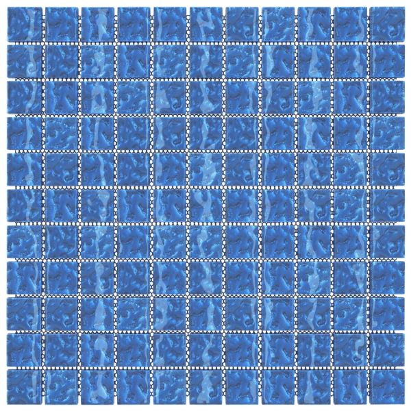 Мозайка плочка 11 pcs Синьо 50 x 50 cm Стъкло
