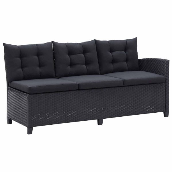 Комплекти за външни мебели Черно полиратан