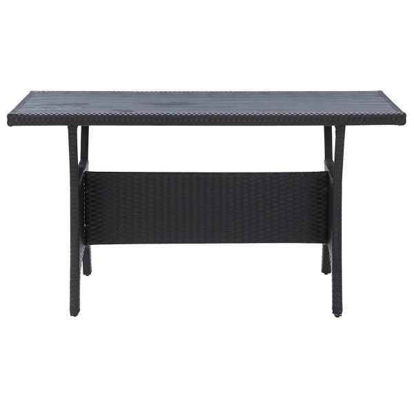 Комплекти за външни мебели Черно полиратан