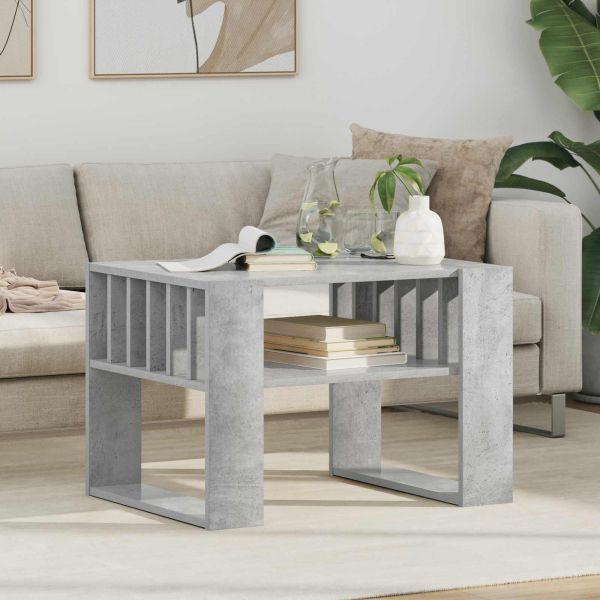 Масичка за кафе Циментено сиво 66 x 49,5 x 45 см