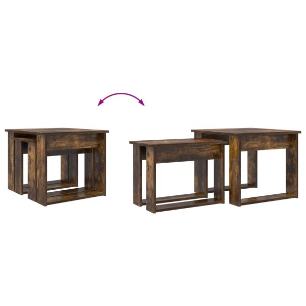 Комплект кафе маса 2 pcs Димян дъб Инженерно дърво