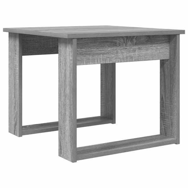Комплект кафе маса 2 pcs Сив Сонома Инженерно дърво