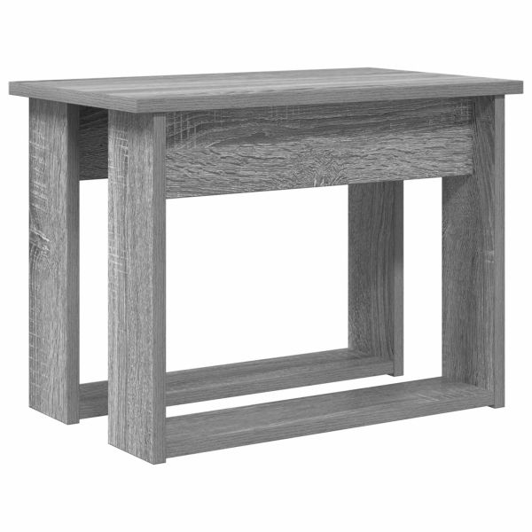 Комплект кафе маса 2 pcs Сив Сонома Инженерно дърво