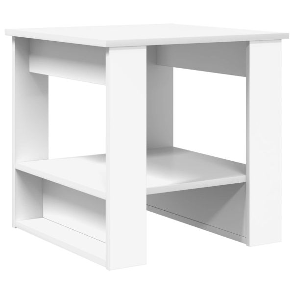 Масичка за кафе Бяло 51 x 50 x 50 см Инженерно дърво