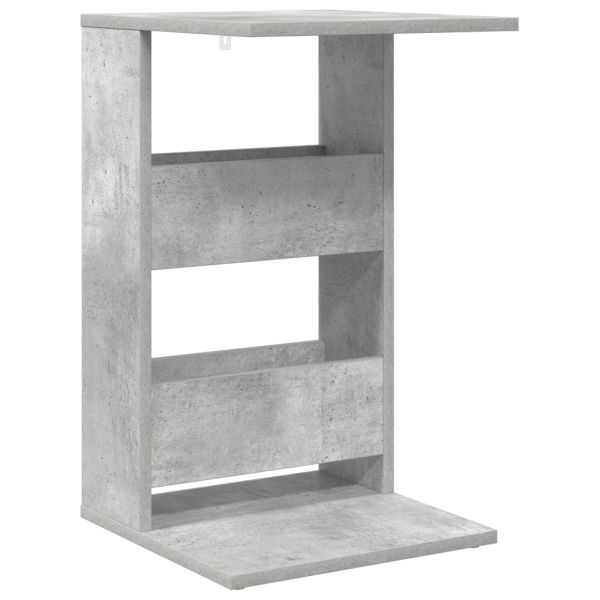 Странична маса Циментено сиво 40 x 35 x 60,5 см Инженерно дърво