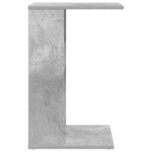 Странична маса Циментено сиво 40 x 35 x 60,5 см Инженерно дърво