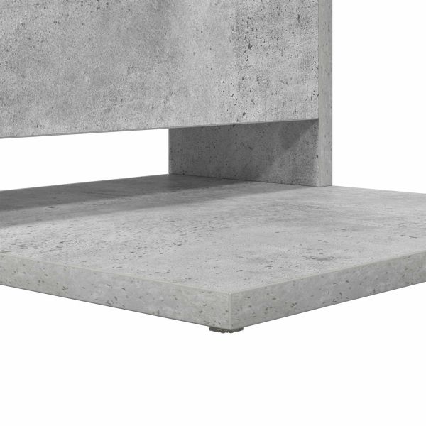 Странична маса Циментено сиво 40 x 35 x 60,5 см Инженерно дърво