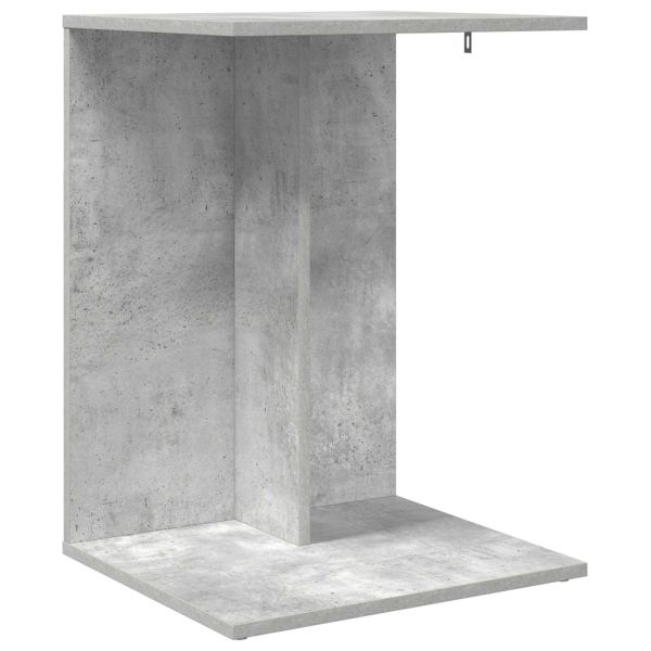 Странична маса Циментено сиво 45 x 40 x 62,5 см Инженерно дърво