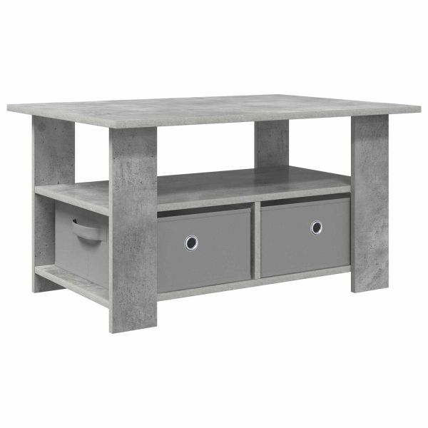 Масичка за кафе Циментено сиво 77 x 55 x 42 см Инженерно дърво