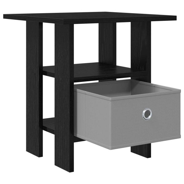 Нощно шкафче 2 pcs Черния дъб 41 x 40 x 45 см Инженерно дърво