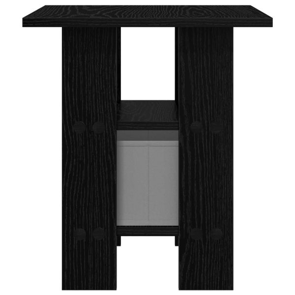 Нощно шкафче 2 pcs Черния дъб 41 x 40 x 45 см Инженерно дърво