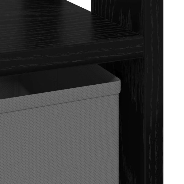 Нощно шкафче 2 pcs Черния дъб 41 x 40 x 45 см Инженерно дърво