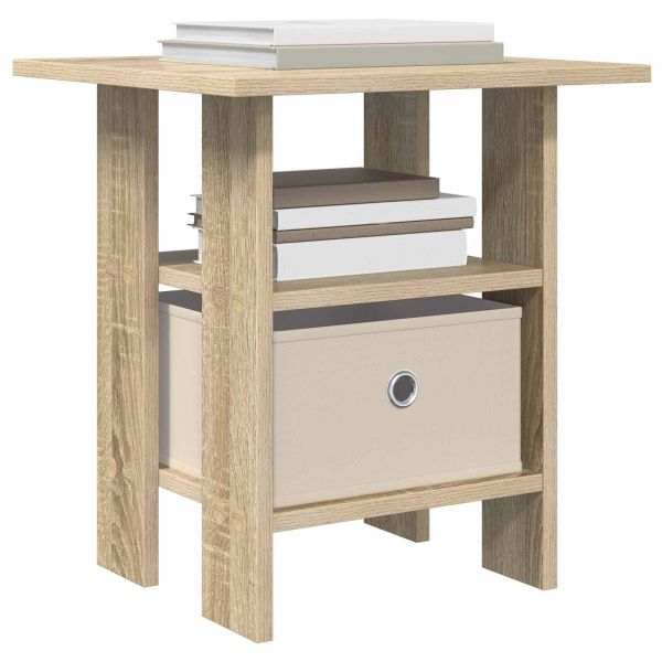 Нощно шкафче 2 pcs Сонома дъб 41 x 40 x 45 см Инженерно дърво