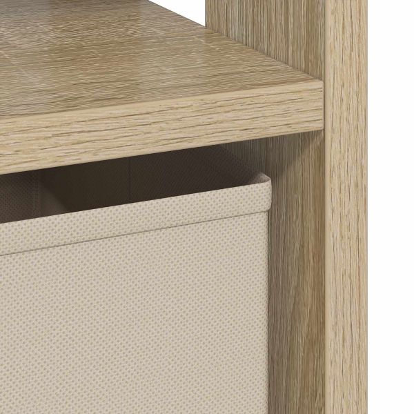 Нощно шкафче 2 pcs Сонома дъб 41 x 40 x 45 см Инженерно дърво