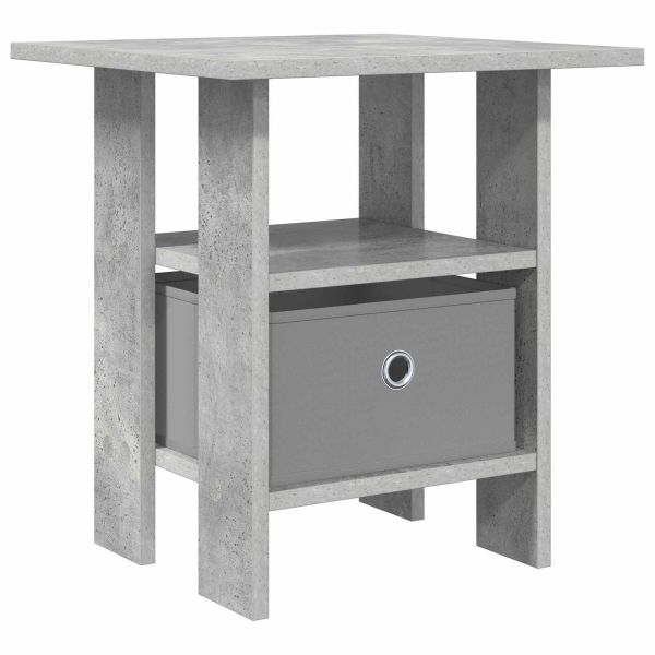 Нощно шкафче Циментено сиво 41 x 40 x 45 см Инженерно дърво