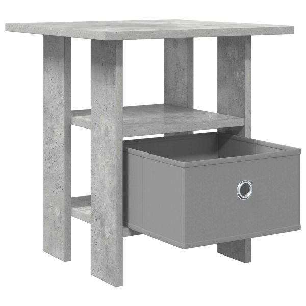 Нощно шкафче с чекмедже 2 pcs Циментено сиво 41 x 40 x 45 см