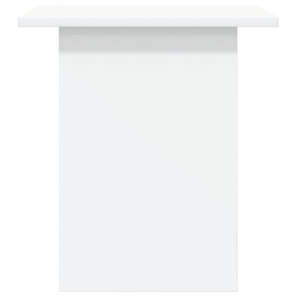 Нощно шкафче с чекмедже Бяло 41 x 40 x 45 см Инженерно дърво