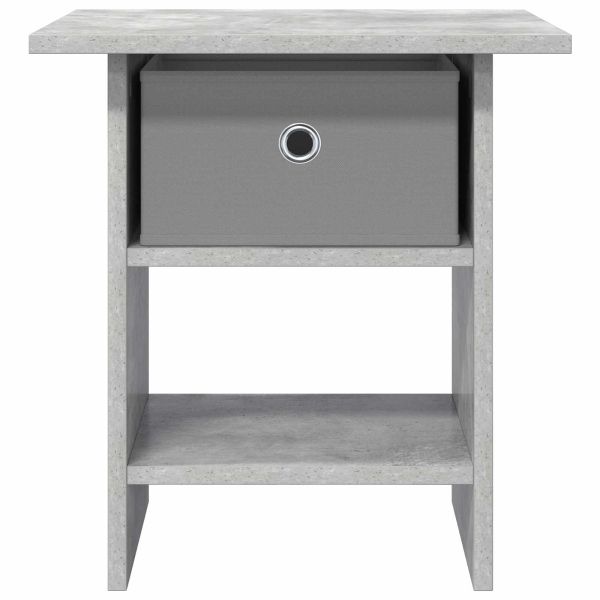 Нощно шкафче Циментено сиво 41 x 40 x 45 см Инженерно дърво