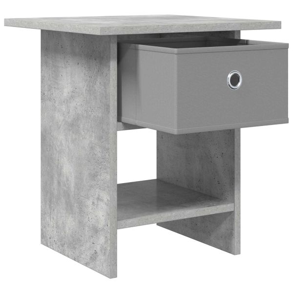 Нощно шкафче с чекмедже 2 pcs Циментено сиво 41 x 40 x 45 см