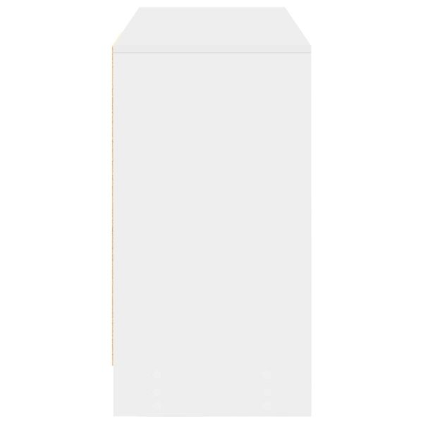 Бюро с чекмедже с рафт Бяло 100 x 40 x 75 cm Инженерно дърво