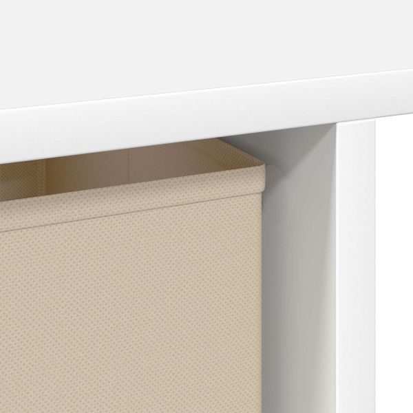 Бюро с чекмедже с рафт Бяло 100 x 40 x 75 cm Инженерно дърво