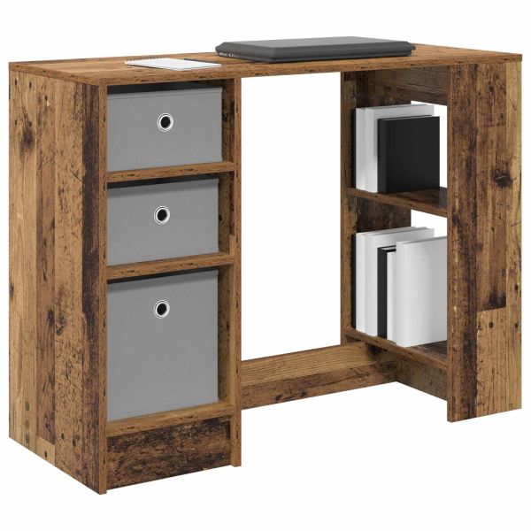 Бюро с чекмедже Старо дърво 100 x 40 x 75 cm Инженерно дърво