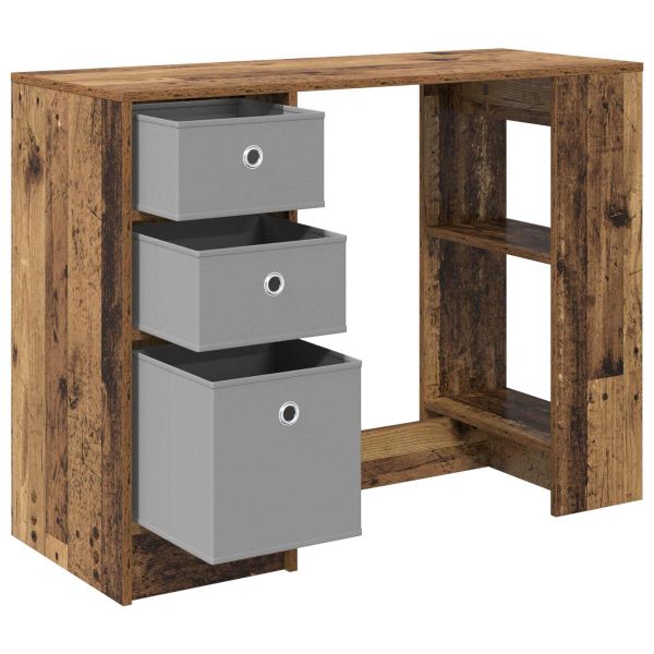 Бюро с чекмедже Старо дърво 100 x 40 x 75 cm Инженерно дърво
