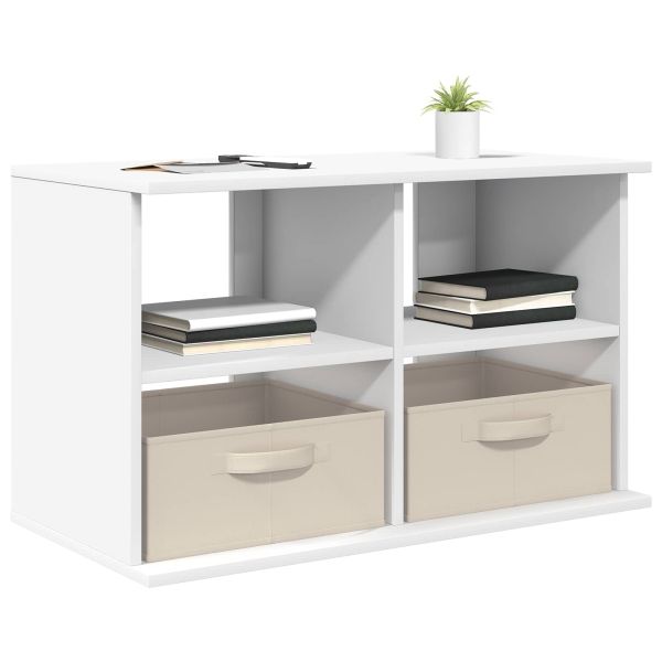 Стойка за телевизор с чекмедже Бяло 79 x 40 x 48 см