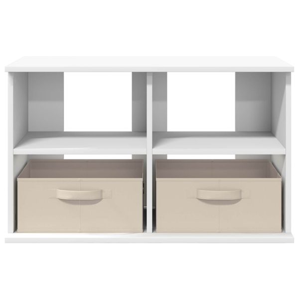 Стойка за телевизор с чекмедже Бяло 79 x 40 x 48 см