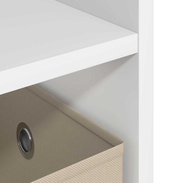 Стойка за телевизор с чекмедже Бяло 79 x 40 x 48 см